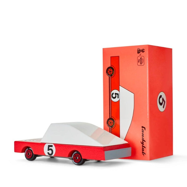 candylab toys red race car #5