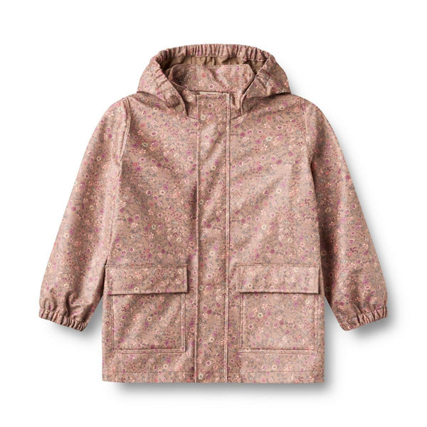 wheat ollo rain jacket portabella flowers
