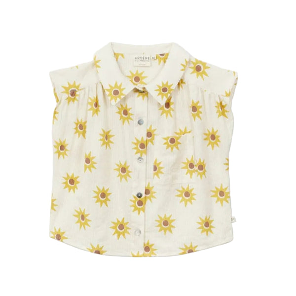 arsene & les pipelettes sun blouse yellow
