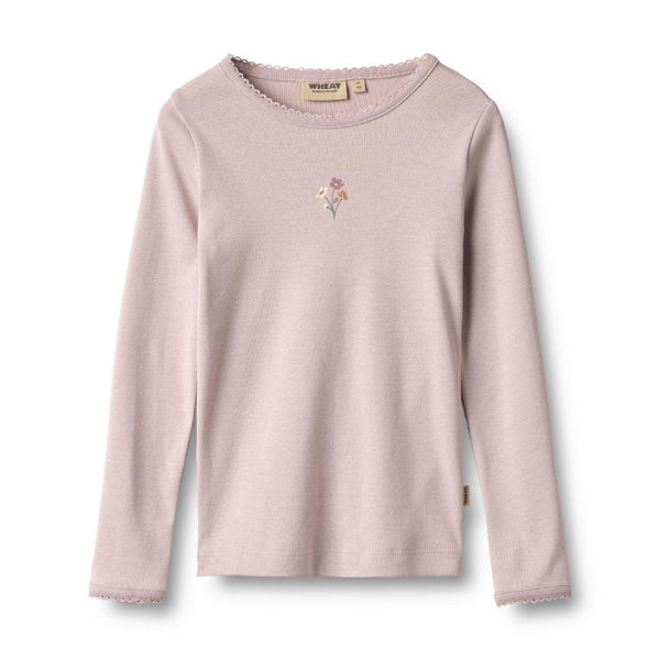 wheat belis long sleeve t-shirt soft lilac