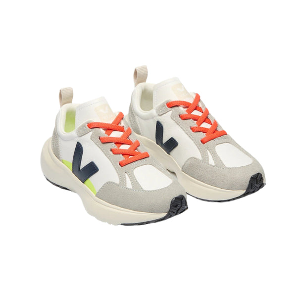 veja canary elastic laces leather sneakers white nautico