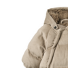 wheat nallo baby puffer suit soft grey stone
