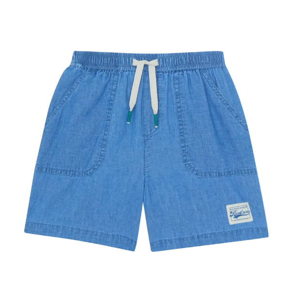 bonton naples chambray shorts blue