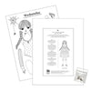 of unusual kind wednesday paper doll coloring sheet