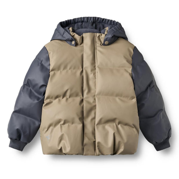 wheat shoore puffer jacket grey stone