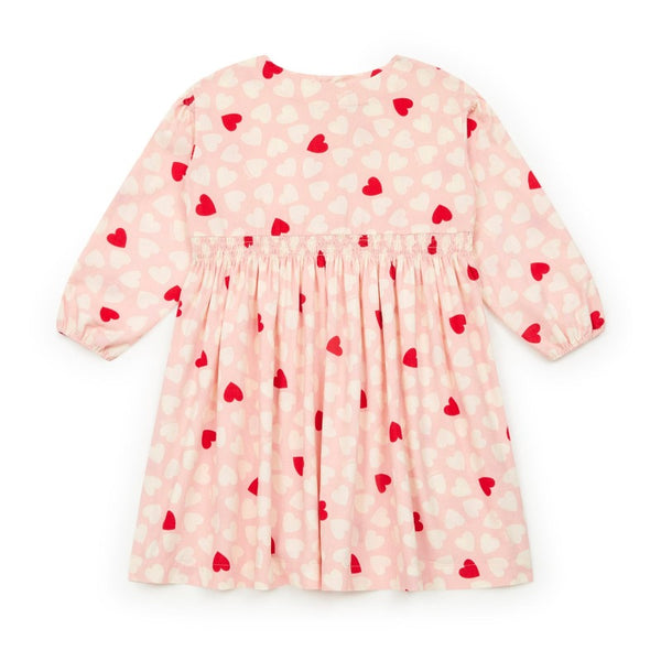 bonton dona hearts dress rose
