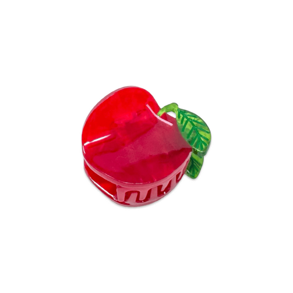 red apple hair claw clip