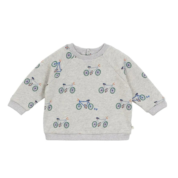 arsene & les pipelettes bicycles baby sweatshirt