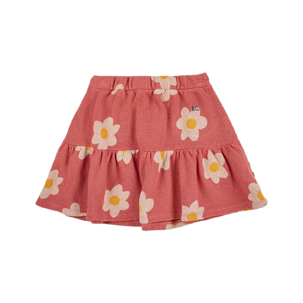 bobo choses retro flowers all over skirt pink