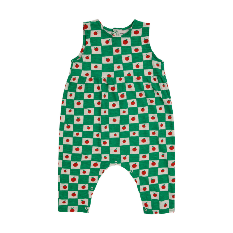 bobo choses tomato all over baby overall off white