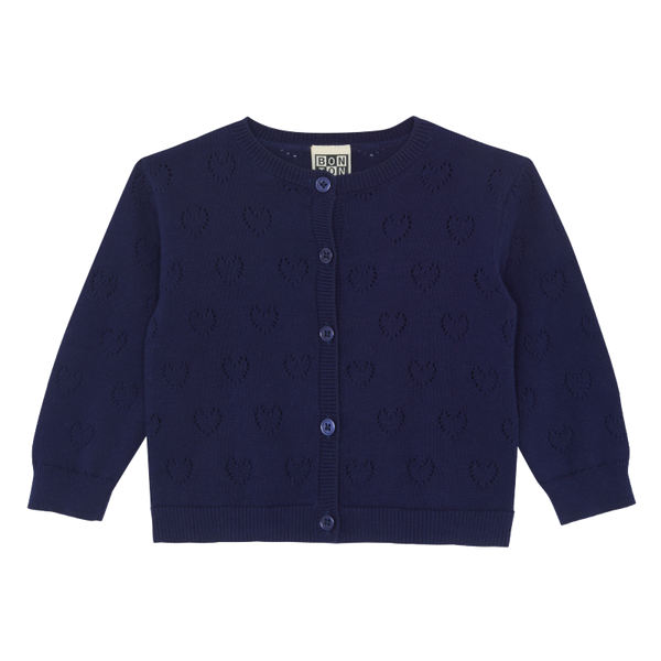 bonton lilet cardigan navy blue