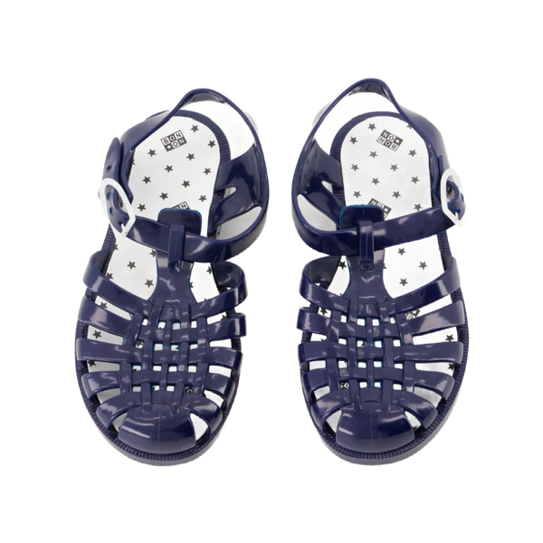 bonton x meduse jelly sandals navy