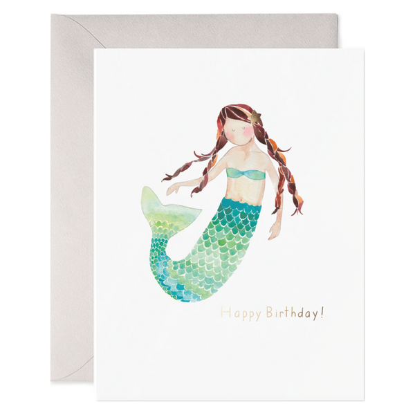 e. frances mermaid birthday card