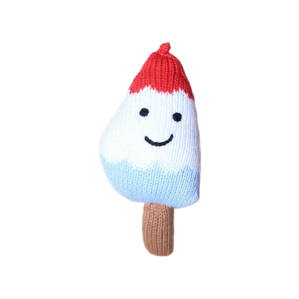 estella nyc popsicle baby rattle red white and blue