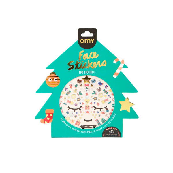 omy holiday face stickers