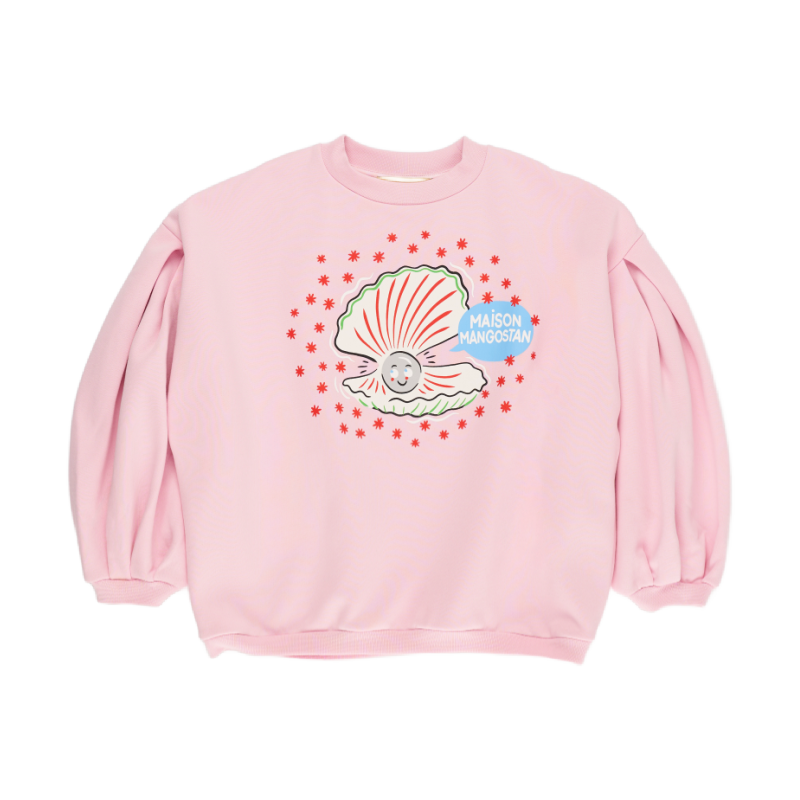 maison mangostan oyster sweatshirt pink