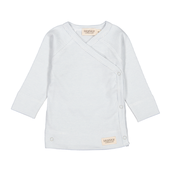 marmar copenhagen tuti wrap long sleeve baby top fresh air stripe