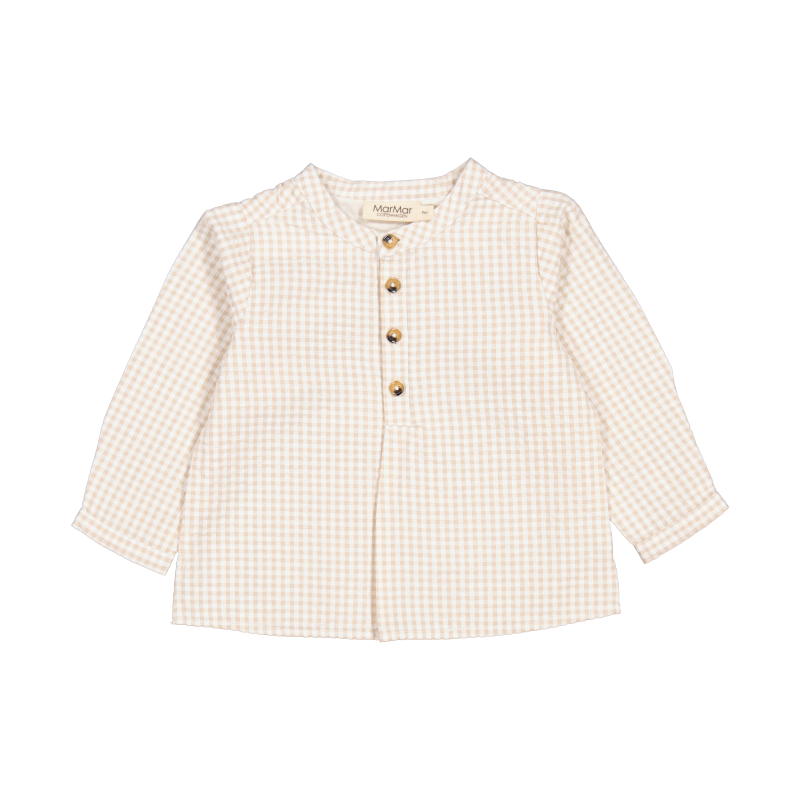 marmar copenhagen totoro shirt grey sand gingham