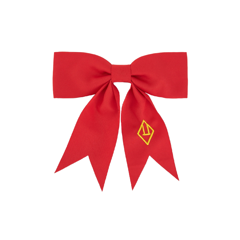 the animals observatory bow hair clip red