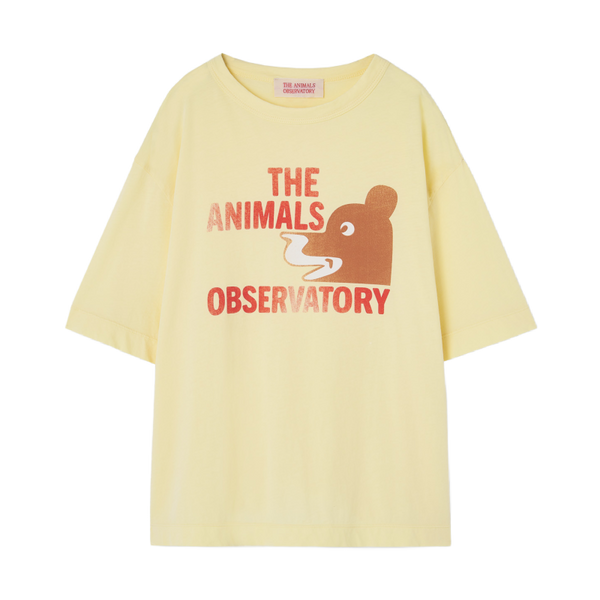  the animals observatory oversized rooster t-shirt soft yellow