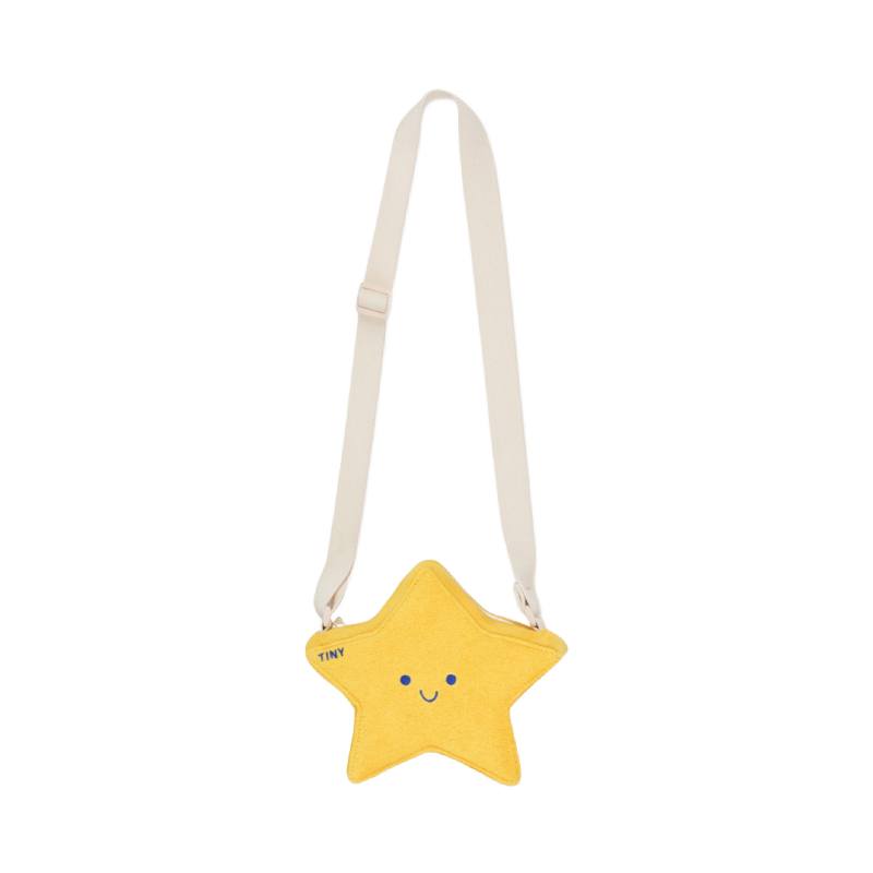 tinycottons star crossbody bag yellow