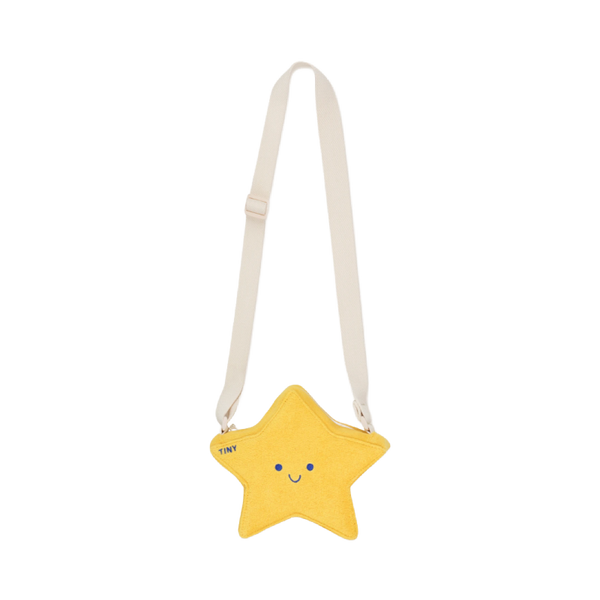 tinycottons star crossbody bag yellow