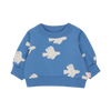 tinycottons doves baby sweatshirt azure