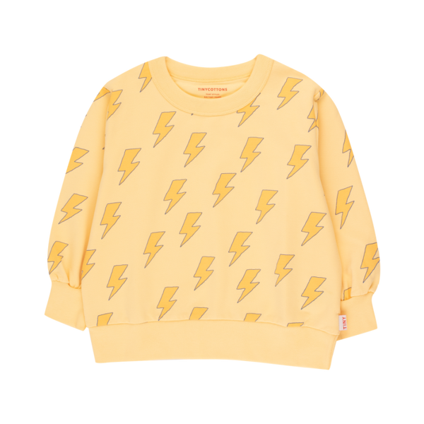 tinycottons lightning sweatshirt mellow yellow