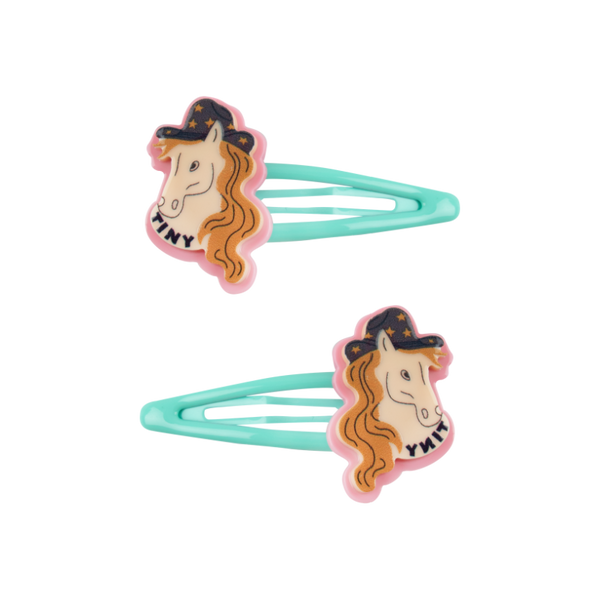 tinycottons horse hair clips set light cream