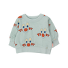tinycottons clowns baby sweatshirt jade grey