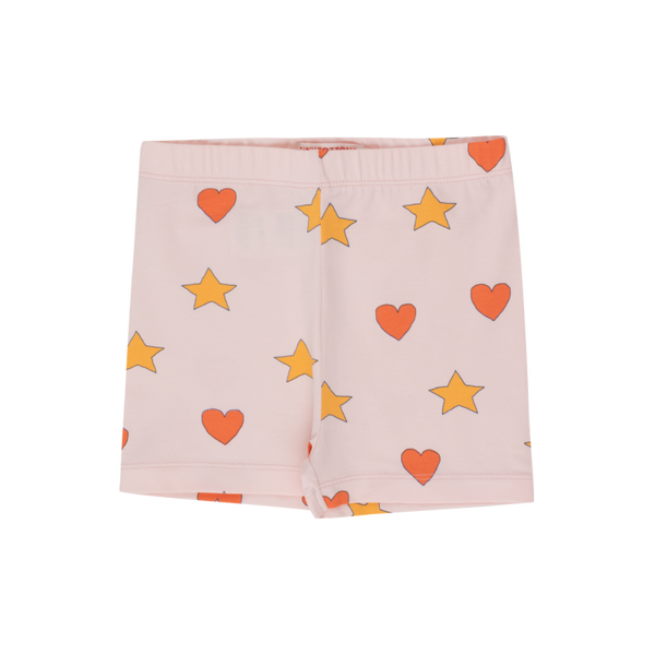 tinycottons hearts stars shorts pastel pink