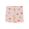 tinycottons hearts stars shorts pastel pink