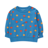 tinycottons hearts stars sweatshirt blue