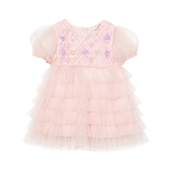tutu du monde bebe lattice tulle dress heavenly pink