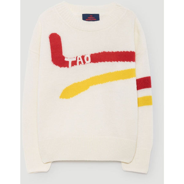 the animals observatory bull kids sweater yellow - kodomo