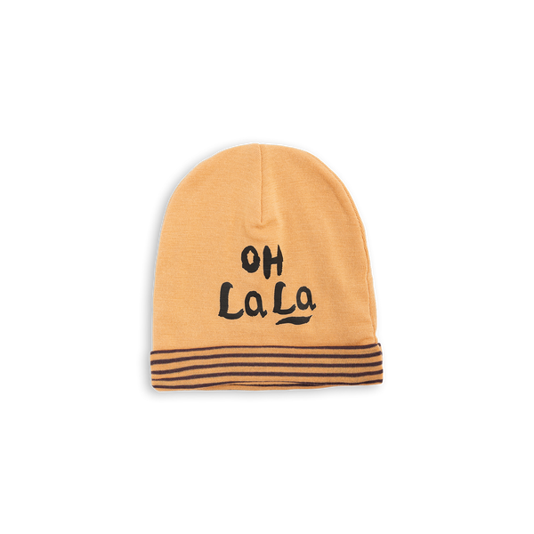 mini rodini oh la la wool beanie beige - kodomo