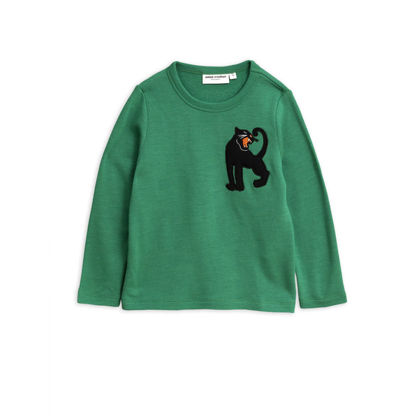 Medicin Slagter lidenskab mini rodini panther wool terry sweatshirt green – kodomo