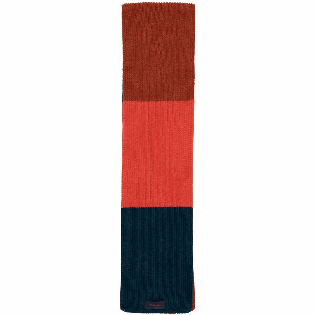 tinycottons stripes scarf true navy/red/dark brown - kodomo boston, fast shipping, kids fun scarfs 