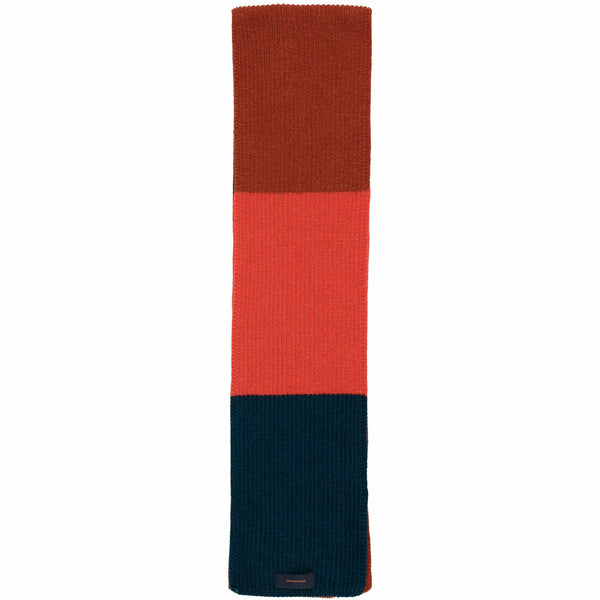 tinycottons stripes scarf true navy/red/dark brown - kodomo boston, fast shipping, kids fun scarfs