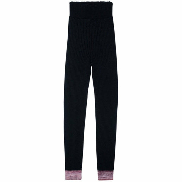 paade mode seamless knit leggings black