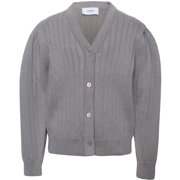 paade mode seamless cardigan metallic mint front view