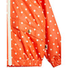 mini rodini polka woven dot sporty jacket red