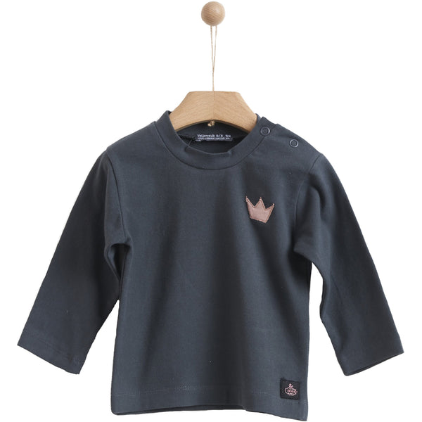 yellowsub baby t-shirt anthracite - kodomo boston, fast shipping, newborn clothing