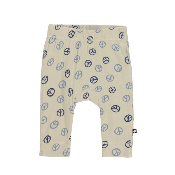 molo seb baby pants peace all over