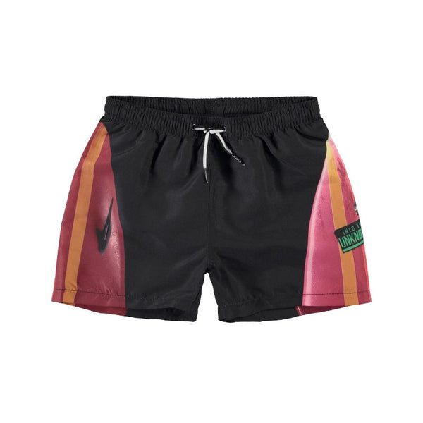 molo niko swim short hawaiian surf, boy's uv protection swimwear