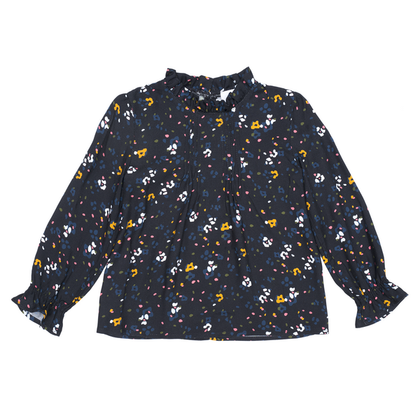 paade mode joni blouse black, special occasion outfits for kids and teens available at kodomo boston. free shipping.