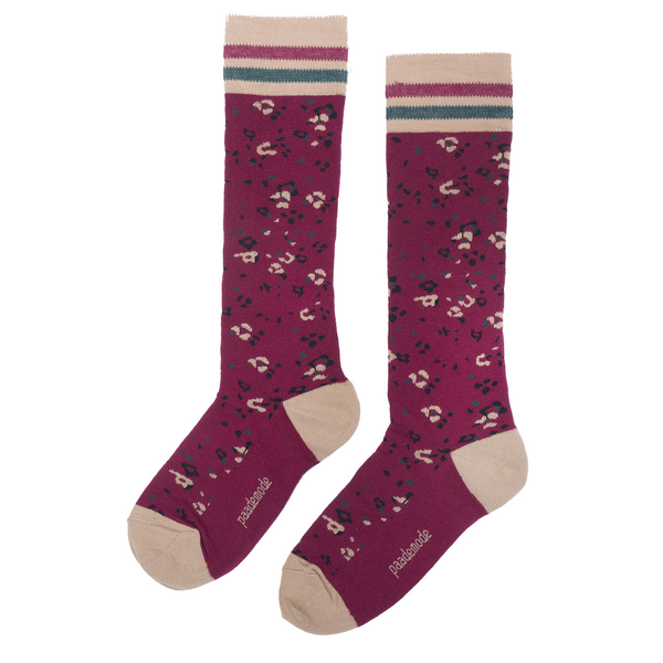 paade mode joni cotton socks burgundy - kodomo boston, fast shipping, new paade mode accessories collection