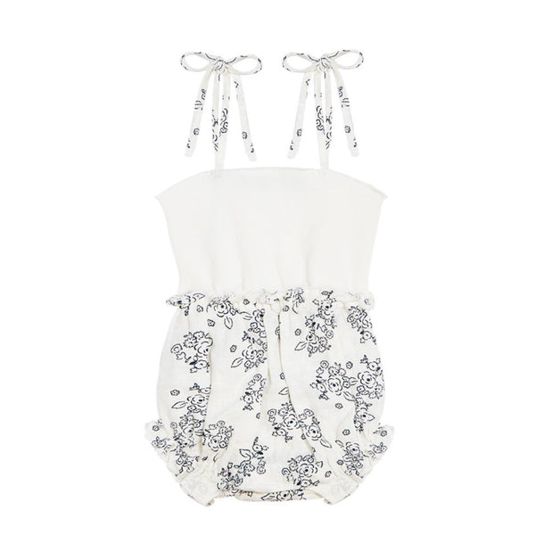 the new society athena baby romper rose print