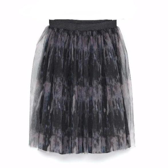 andorine aurora print midi skirt green, girls bottoms