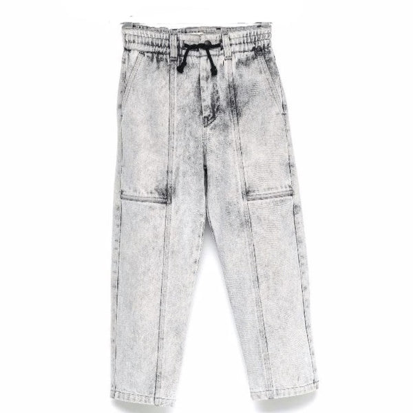 andorine denim jogging trousers grey, kids unisex bottoms